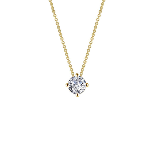 Lafonn 1.0 CTW Solitaire Necklace 2 Stone Count N0154CLG20