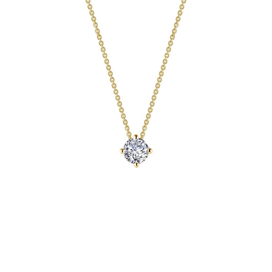 Lafonn 0.50 CTW Solitaire Necklace 2 Stone Count N0172CLG20