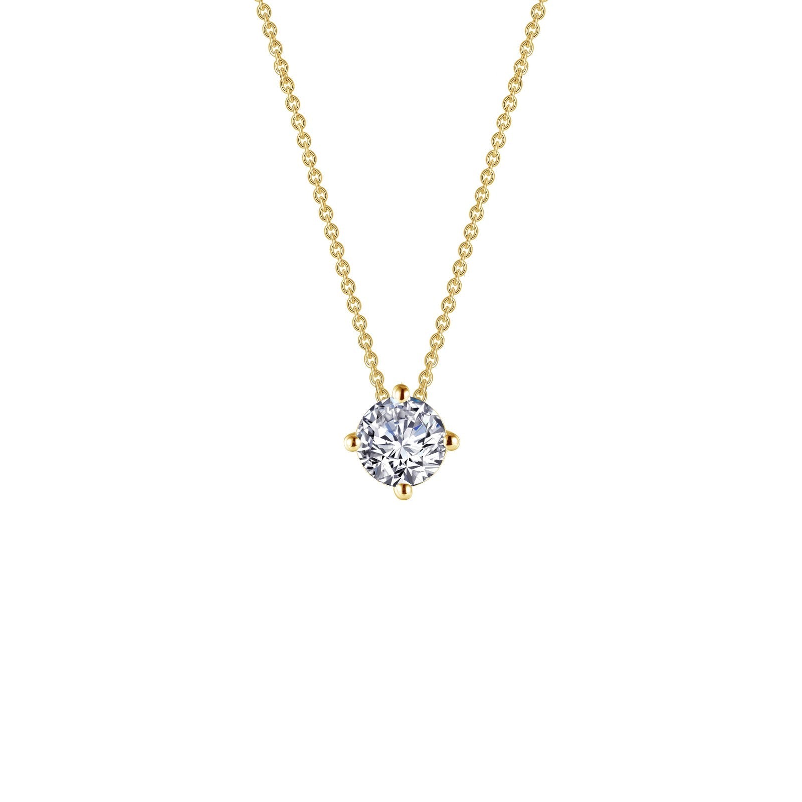 Lafonn 0.85 CTW Solitaire Necklace 2 Stone Count N0173CLG20