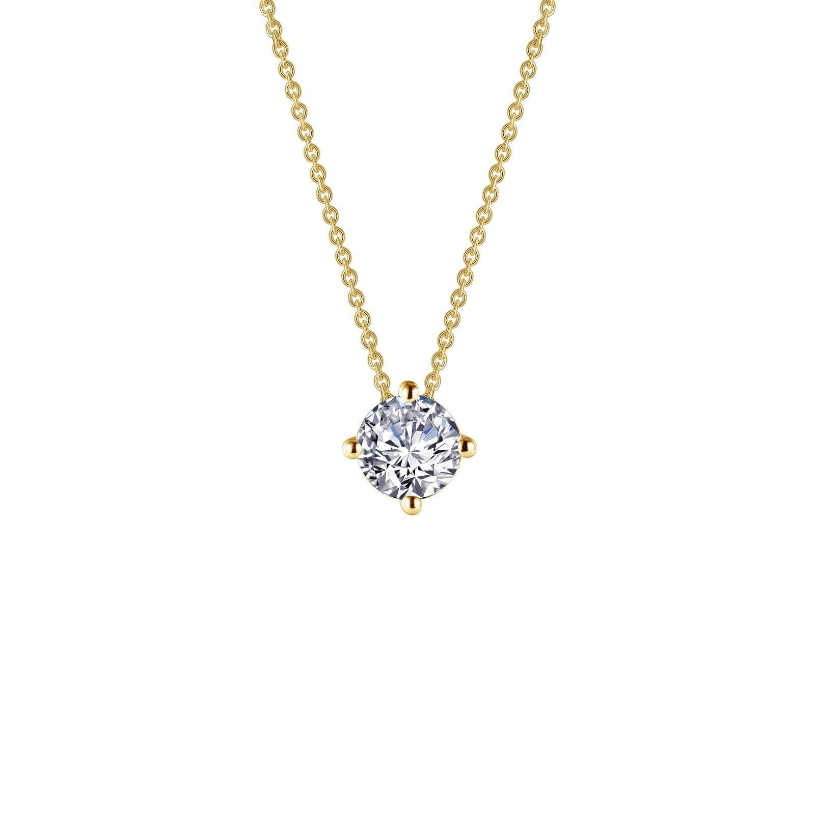 Lafonn 1.25 CTW Solitaire Necklace 2 Stone Count N0174CLG20