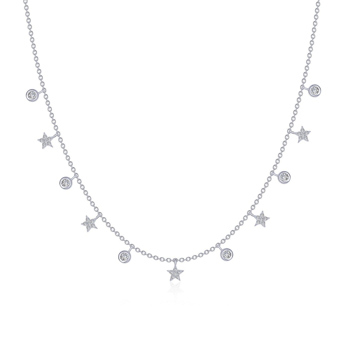 Lafonn 0.73 CTW Starfall Necklace 37 Stone Count N0212CLP20