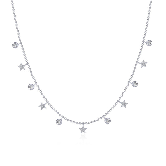 Lafonn 0.73 CTW Starfall Necklace 37 Stone Count N0212CLP20