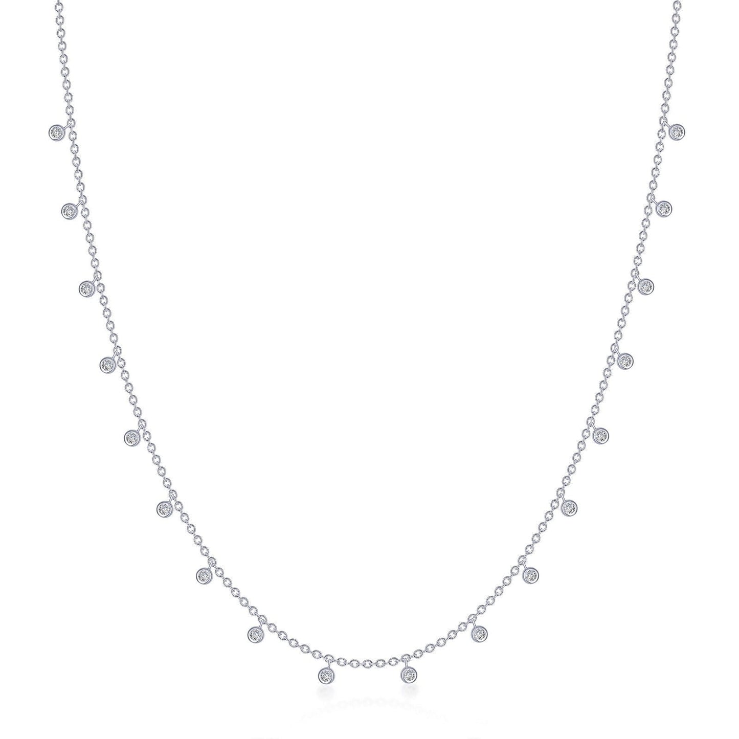 LaFonn Platinum Simulated Diamond N/A NECKLACES Waterfall Necklace