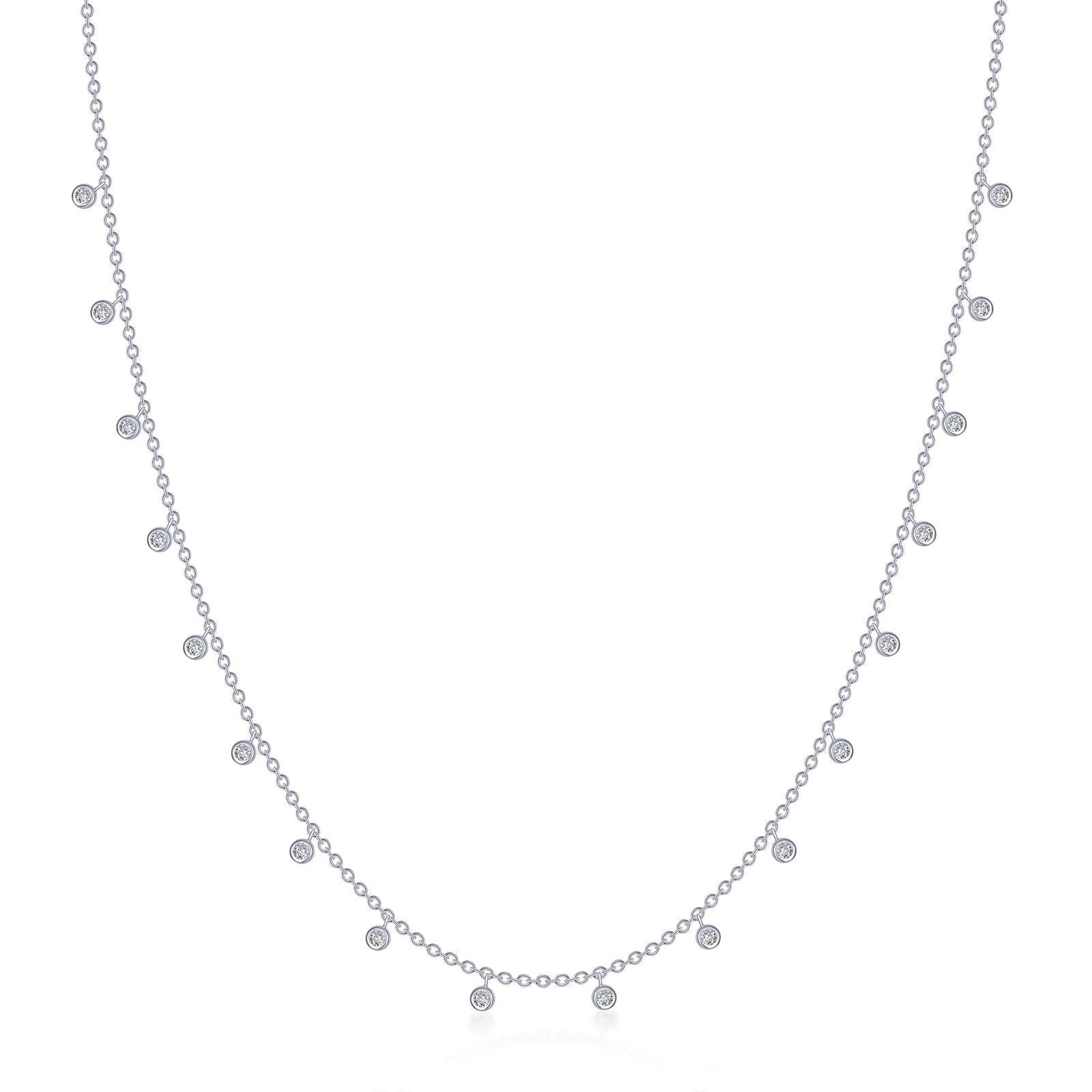 LaFonn Platinum Simulated Diamond N/A NECKLACES Waterfall Necklace