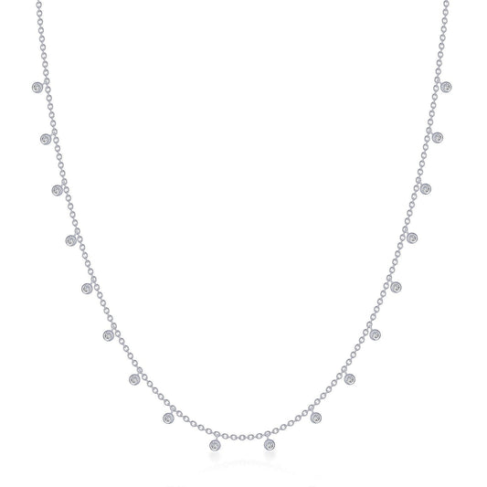 LaFonn Platinum Simulated Diamond N/A NECKLACES Waterfall Necklace