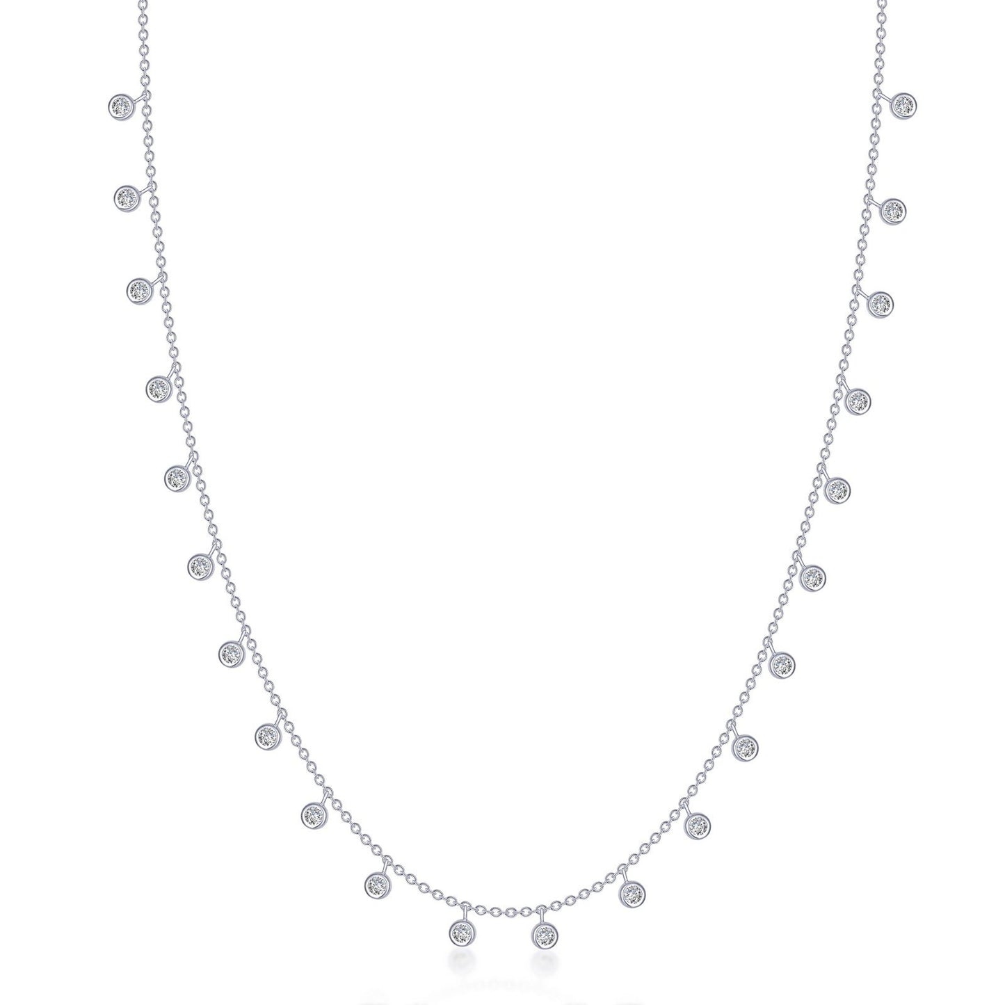 LaFonn Platinum Simulated Diamond N/A NECKLACES Waterfall Necklace