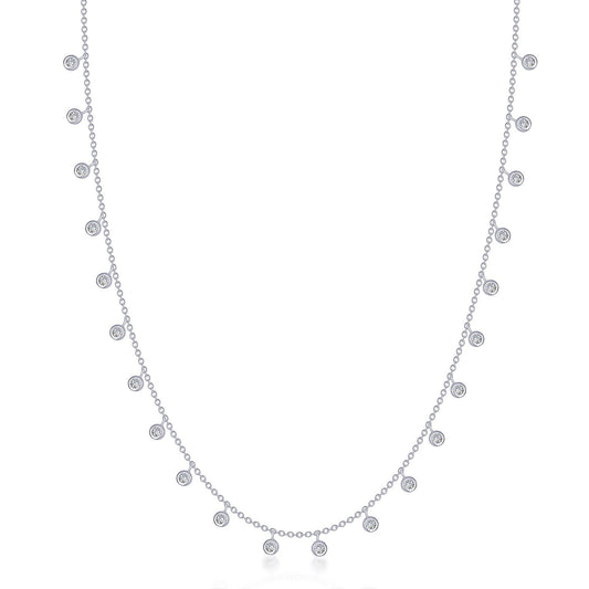 LaFonn Platinum Simulated Diamond N/A NECKLACES Waterfall Necklace