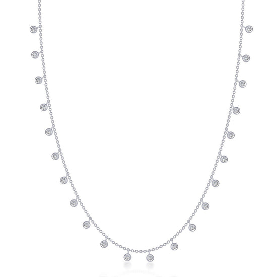 LaFonn Platinum Simulated Diamond N/A NECKLACES Waterfall Necklace