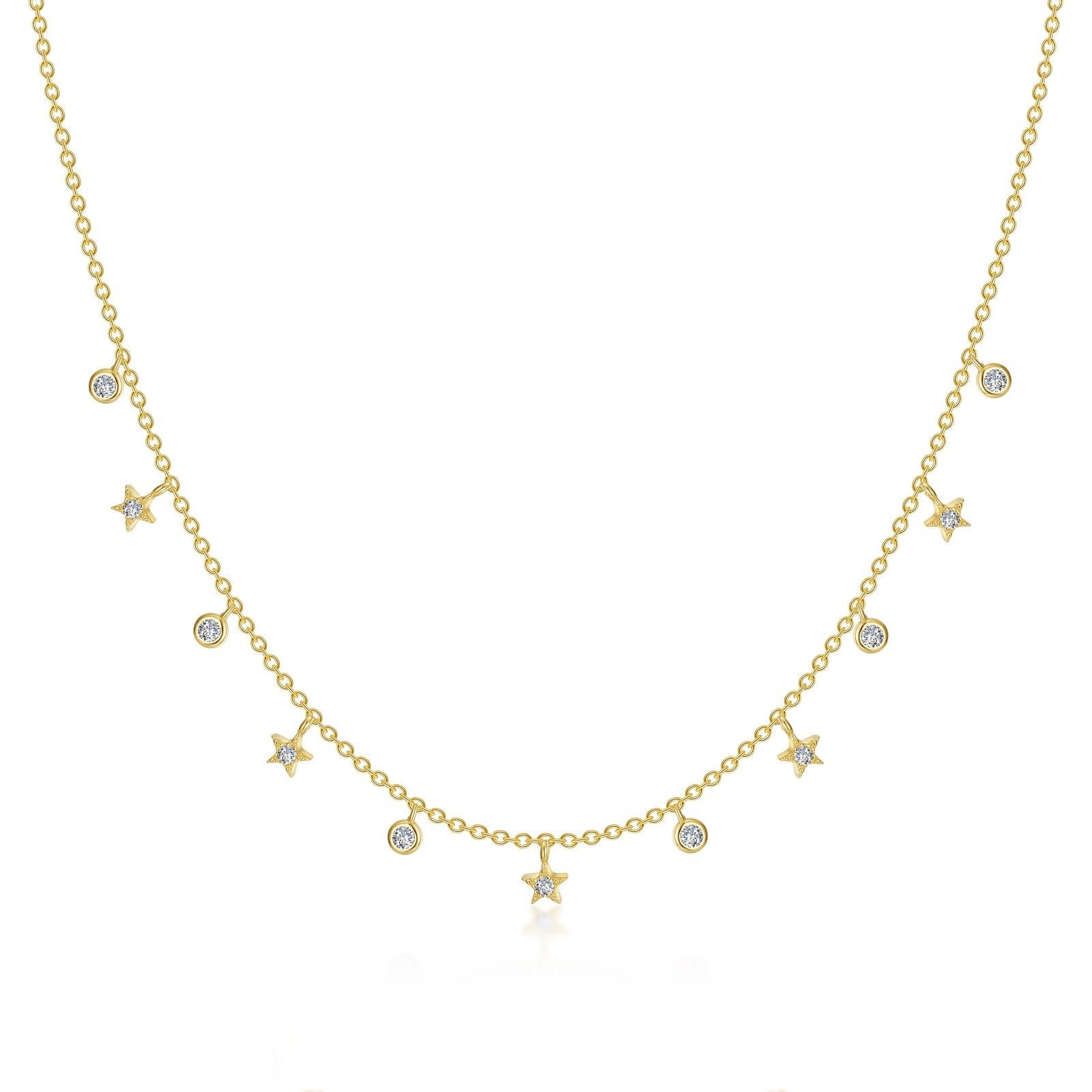 LaFonn Gold Simulated Diamond N/A NECKLACES Starfall Necklace