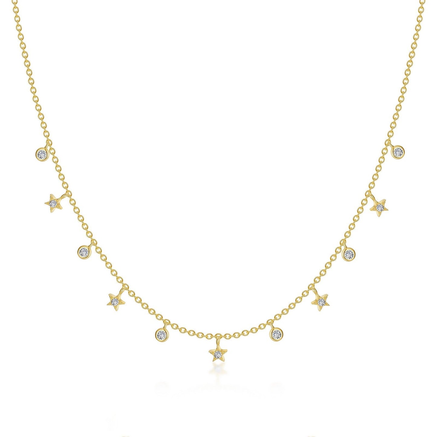 LaFonn Gold Simulated Diamond N/A NECKLACES Starfall Necklace