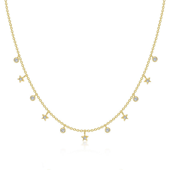 LaFonn Gold Simulated Diamond N/A NECKLACES Starfall Necklace