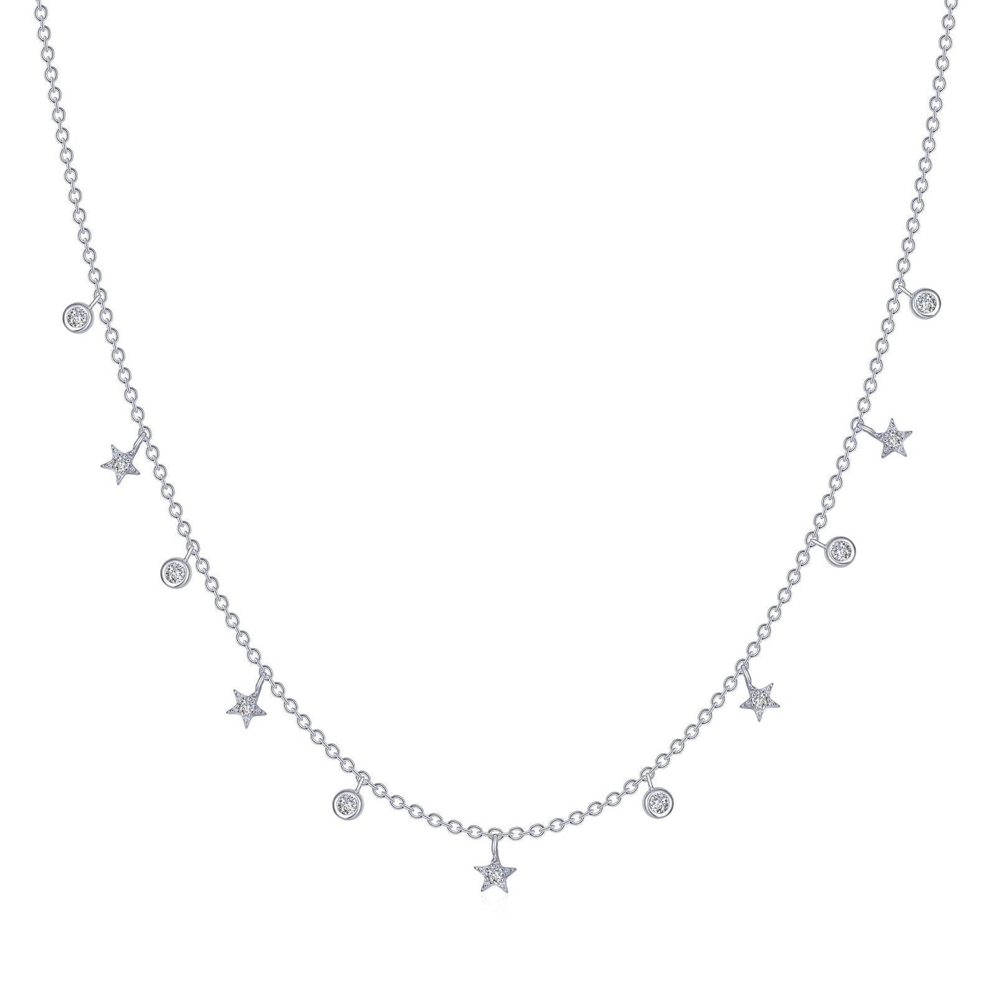 Load image into Gallery viewer, LaFonn Platinum Simulated Diamond N/A NECKLACES Starfall Necklace

