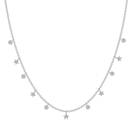 Load image into Gallery viewer, LaFonn Platinum Simulated Diamond N/A NECKLACES Starfall Necklace

