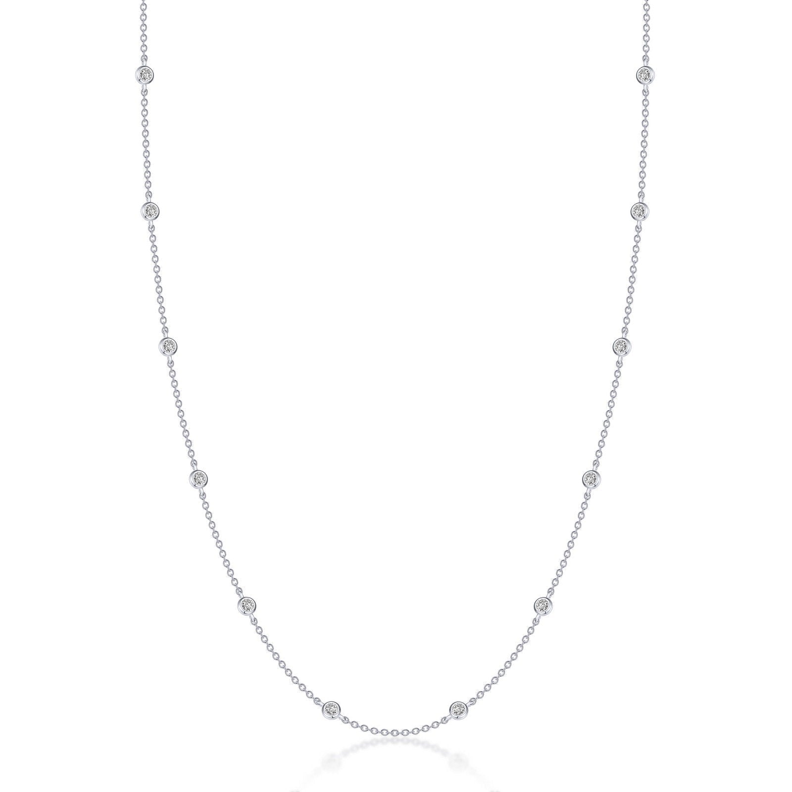 LaFonn Platinum Simulated Diamond N/A NECKLACES Station Necklace