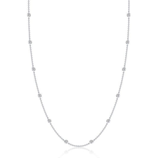 LaFonn Platinum Simulated Diamond N/A NECKLACES Station Necklace