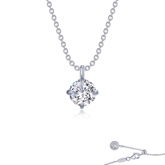 Lafonn Solitaire Necklace 2 Stone Count N0261CLP20