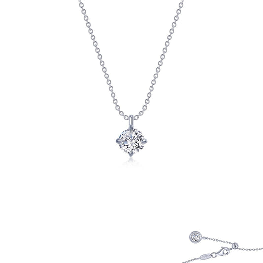 Lafonn Solitaire Necklace 2 Stone Count N0262CLP20