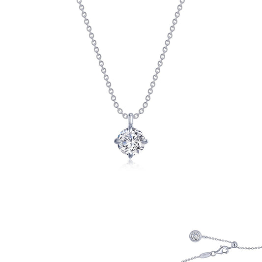 Lafonn Solitaire Necklace 2 Stone Count N0264CLP20