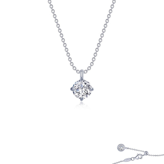 Lafonn Solitaire Necklace 2 Stone Count N0265CLP20