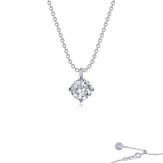 Lafonn Solitaire Necklace 2 Stone Count N0266CLP20