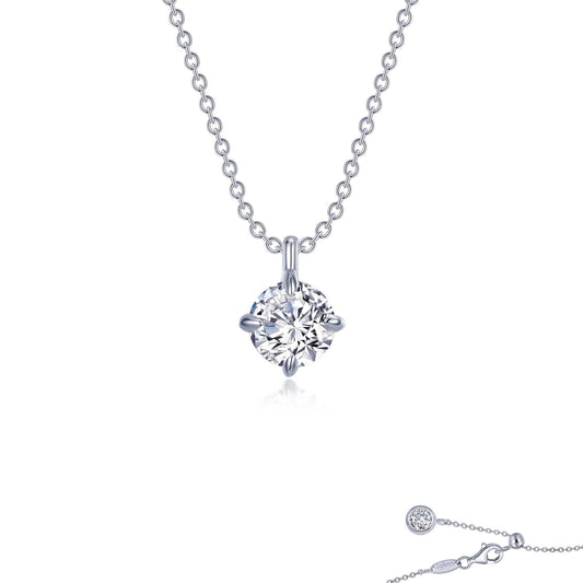 Lafonn Solitaire Necklace 2 Stone Count N0267CLP20