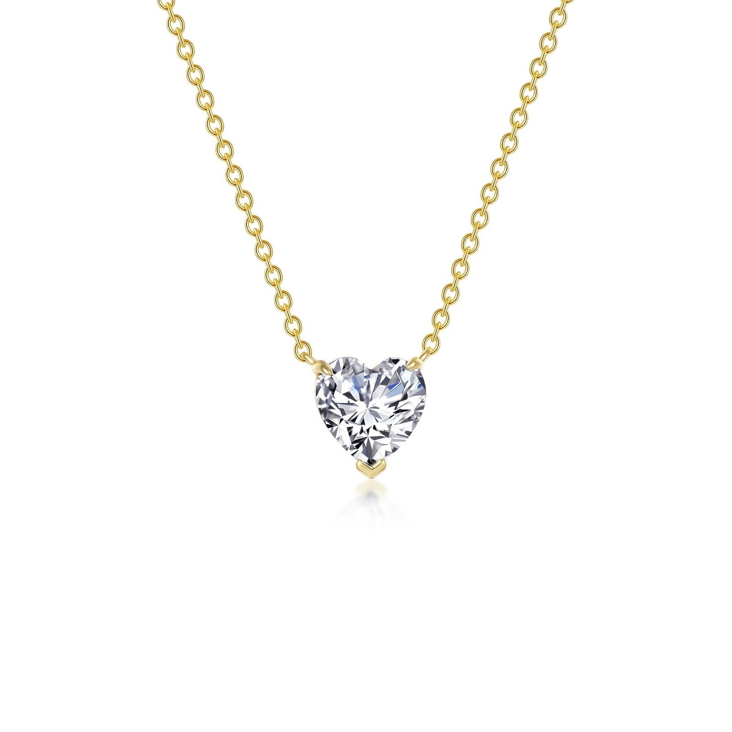 Load image into Gallery viewer, Lafonn Heart Solitaire Necklace 2 Stone Count N0277CLG20
