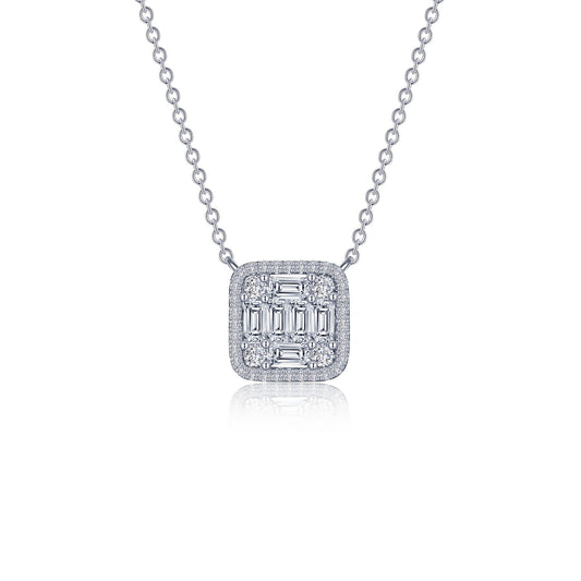 Lafonn Cluster Halo Necklace 43 Stone Count N0281CLP20