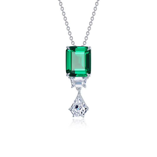 Lafonn Fancy Halo Necklace 4 Stone Count N0283CEP20