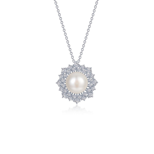 Lafonn Cultured Freshwater Pearl Necklace 34 Stone Count N0284PLP20
