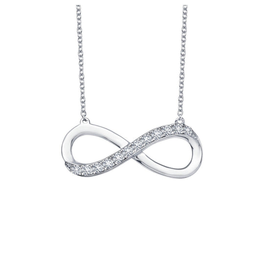 LaFonn Platinum Simulated Diamond N/A NECKLACES 0.24 CTW Infinity Necklace