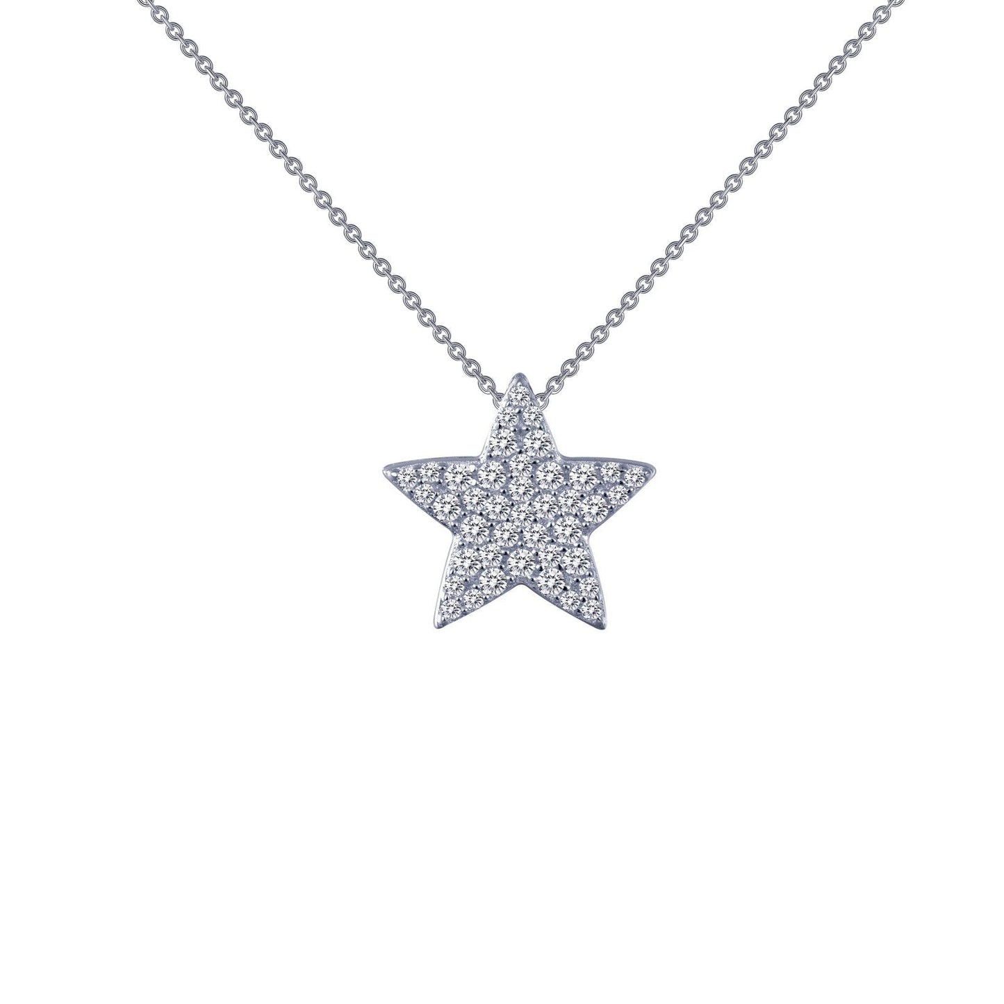 Load image into Gallery viewer, LaFonn Platinum Simulated Diamond N/A NECKLACES 0.41 CTW Star Pendant Necklace

