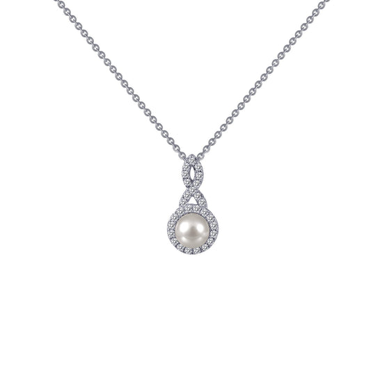 Lafonn Cultured Freshwater Pearl Necklace 29 Stone Count P0147CLP18