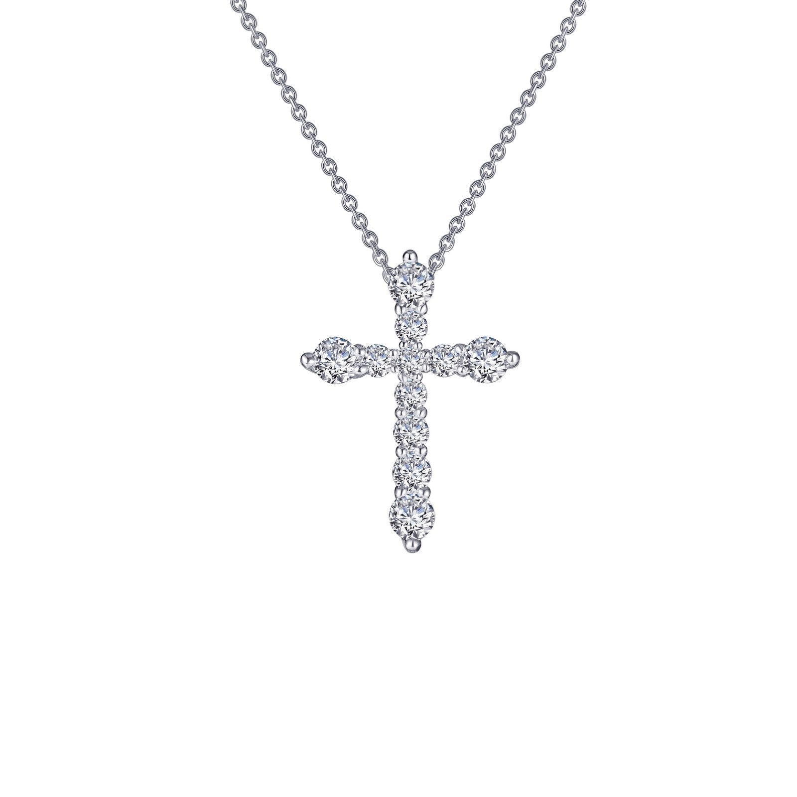 LaFonn Platinum Simulated Diamond N/A NECKLACES 0.67 CTW Cross Pendant Necklace