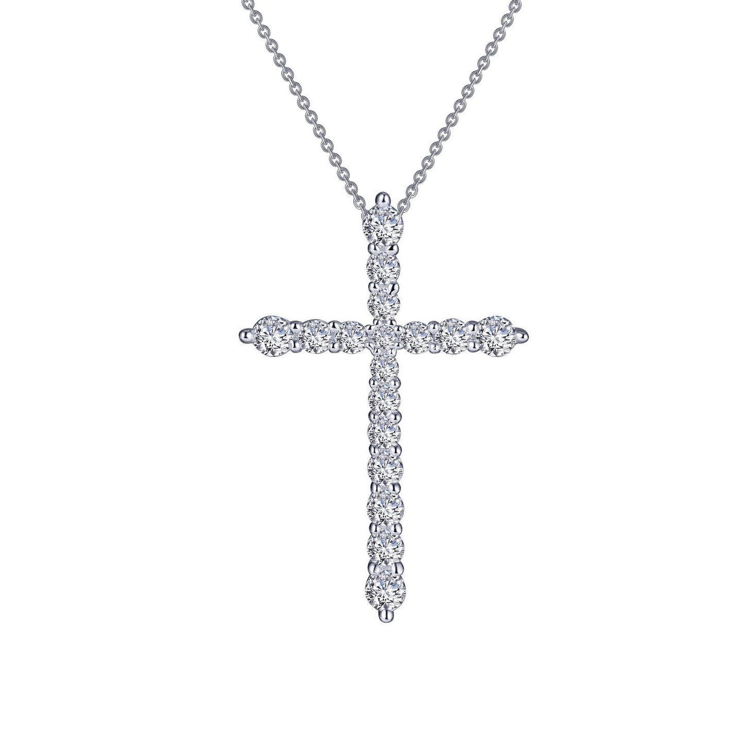 LaFonn Platinum Simulated Diamond N/A NECKLACES 1.06 CTW Cross Pendant Necklace