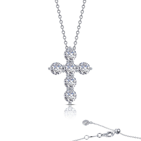 Load image into Gallery viewer, LaFonn Platinum Simulated Diamond N/A NECKLACES 2.76 CTW Cross Pendant Necklace
