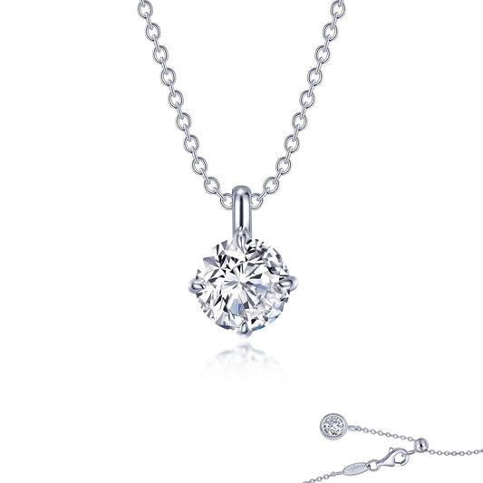 Lafonn Solitaire Necklace 1 Stone Count P0271CLP20