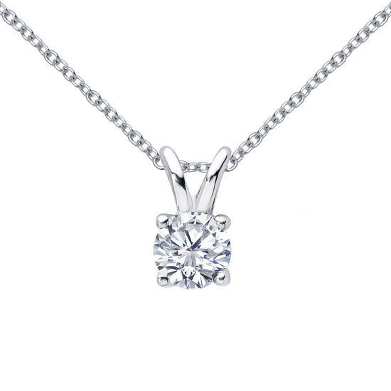 Load image into Gallery viewer, Lafonn 1 CTW Solitaire Necklace Simulated Diamond NECKLACES Platinum 1 CTS 
