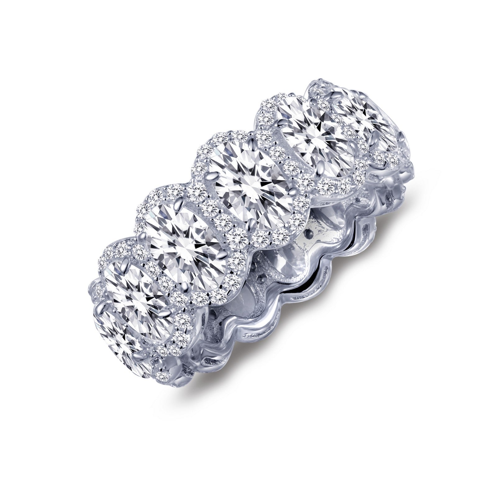 Lafonn Halo Anniversary Eternity Band 169 Stone Count R0137CLP06