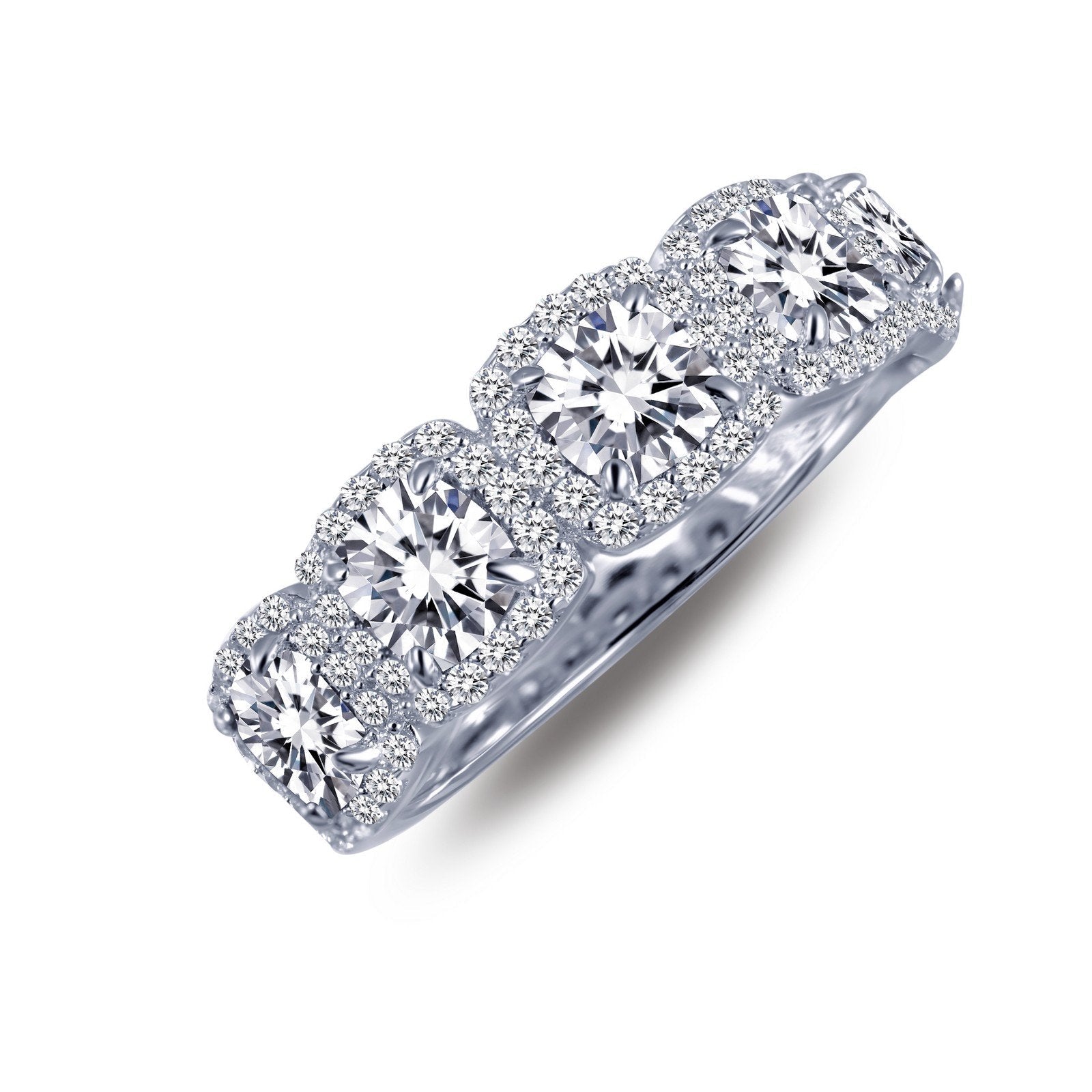 LaFonn Platinum Simulated Diamond N/A RINGS Halo Anniversary Eternity Band