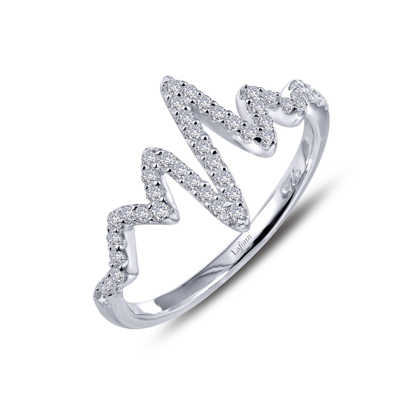 Lafonn Heartbeat Ring 45 Stone Count R0202CLP09