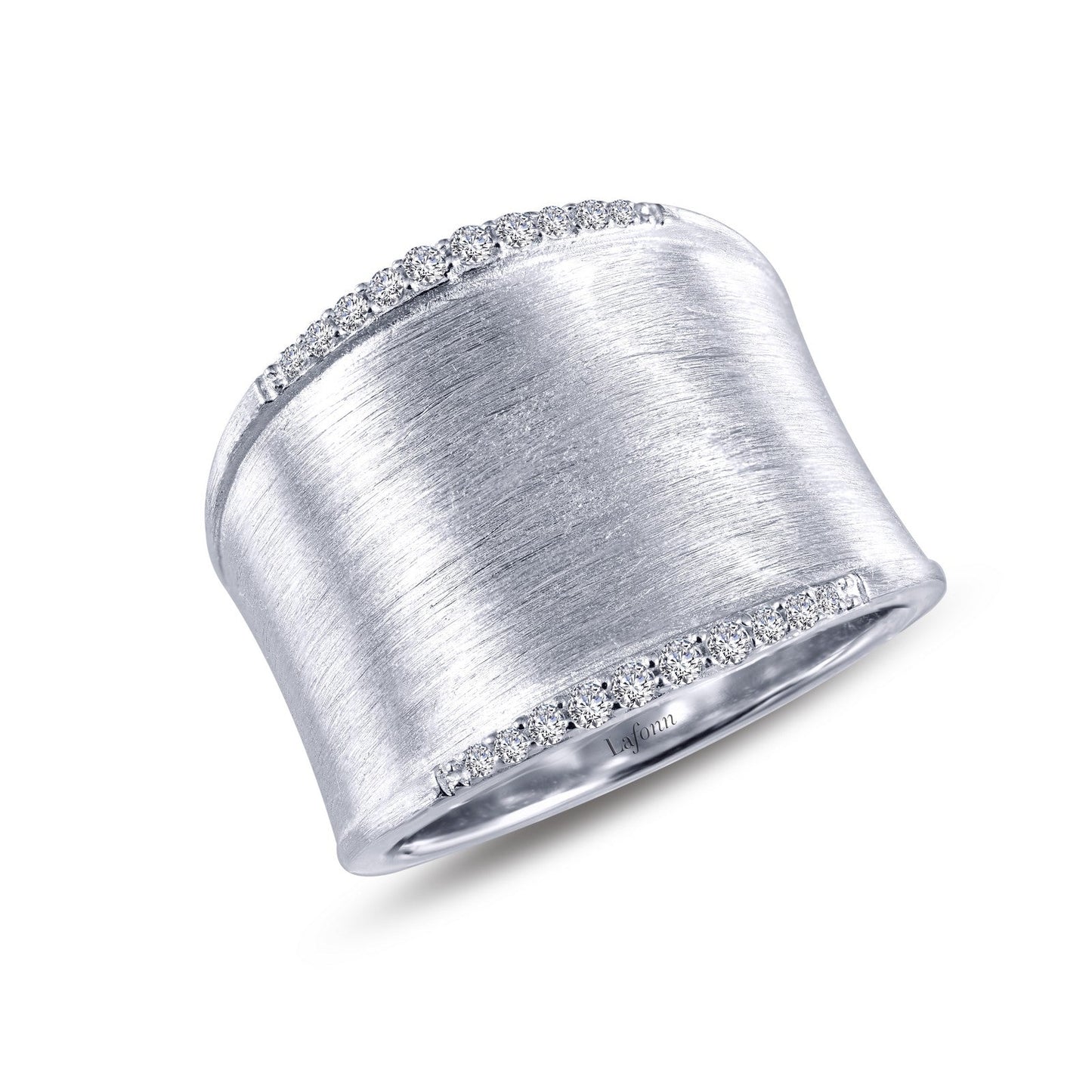 Load image into Gallery viewer, Lafonn Sleek Wide Band Cuff Ring 20 Stone Count R0220CLP10
