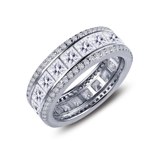 LaFonn Platinum Simulated Diamond N/A RINGS 4.68 CTW Anniversary Eternity Band