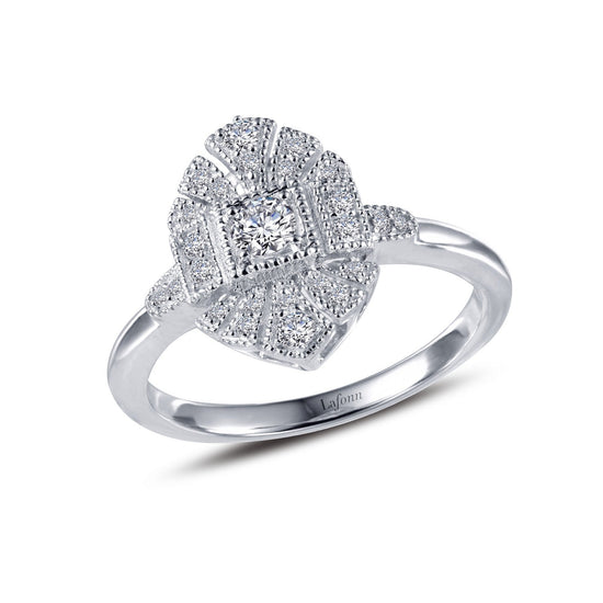 Load image into Gallery viewer, Lafonn Vintage Inspired Engagement Ring 25 Stone Count R0285CLP10
