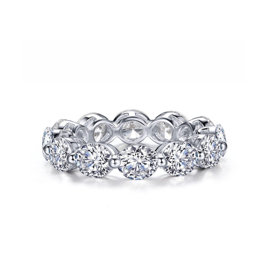 Load image into Gallery viewer, LaFonn Platinum Simulated Diamond N/A RINGS Anniversary Eternity Band
