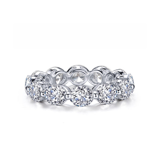 LaFonn Platinum Simulated Diamond N/A RINGS Anniversary Eternity Band