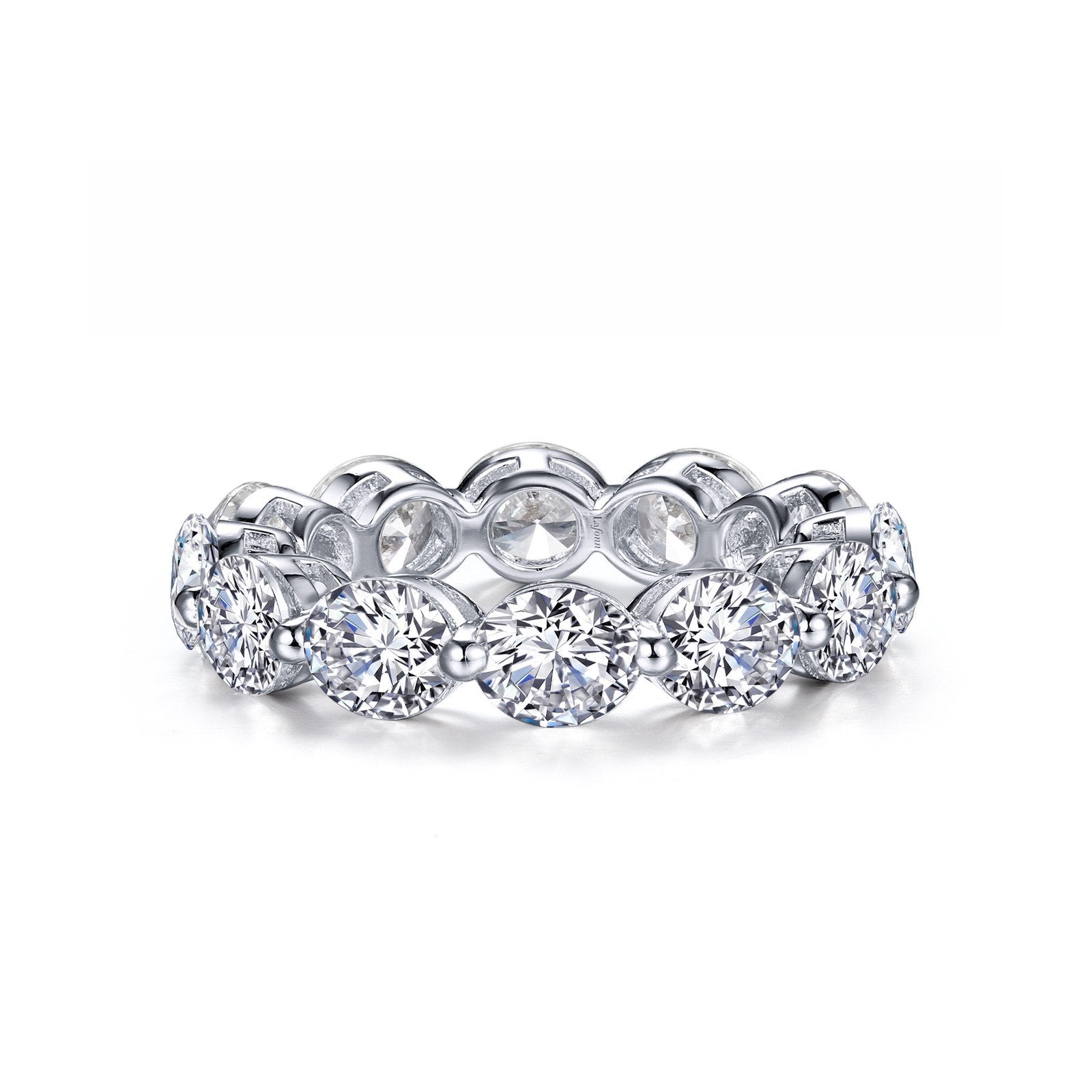 LaFonn Platinum Simulated Diamond N/A RINGS Anniversary Eternity Band