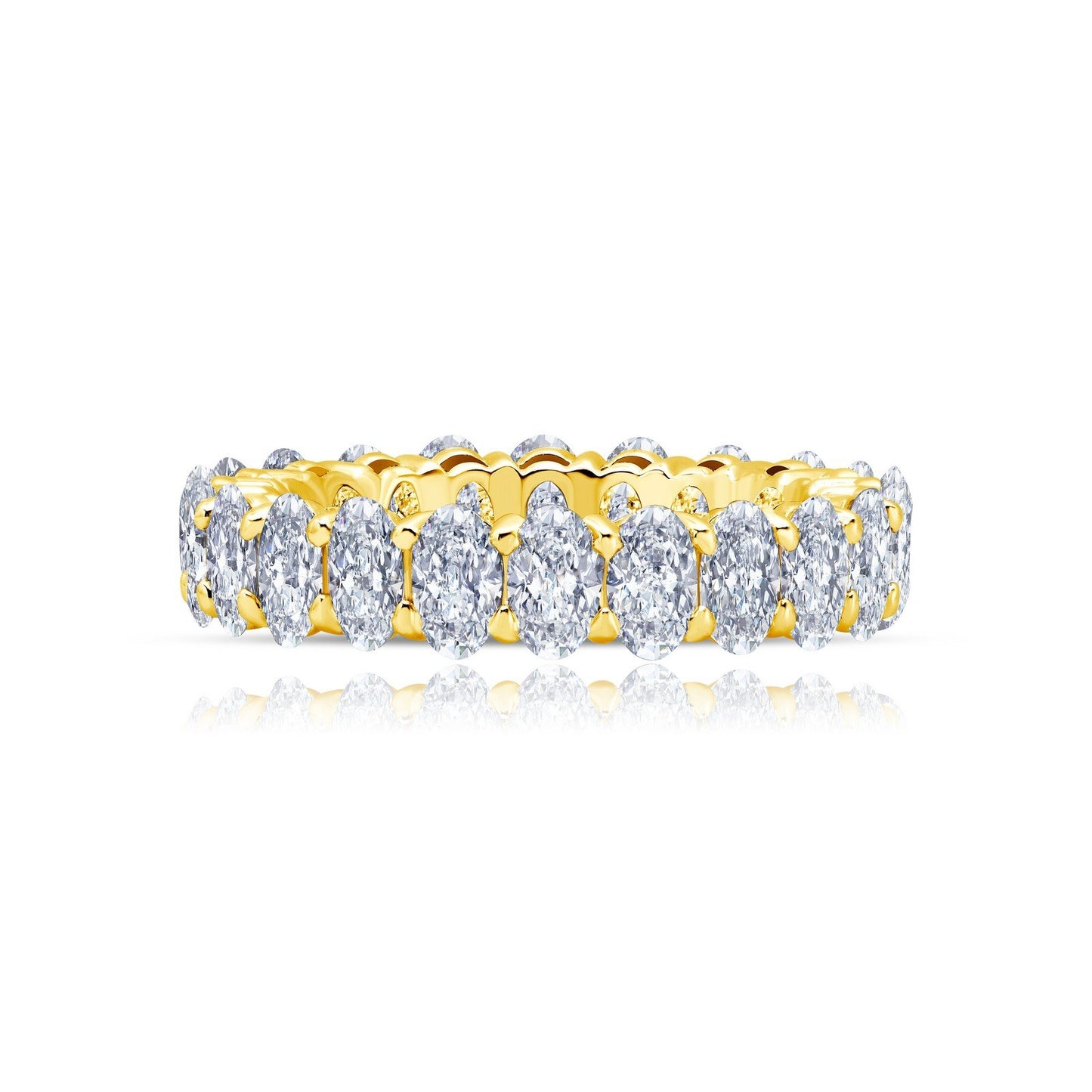 LaFonn Gold Simulated Diamond N/A RINGS 4.62 CTW Anniversary Eternity Band