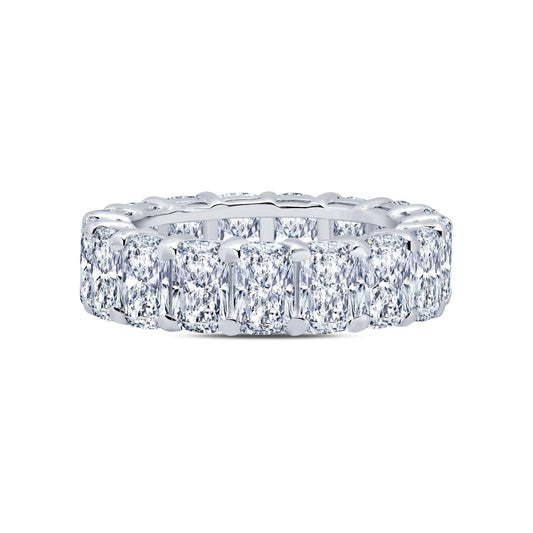 Lafonn 12.07 CTW Anniversary Eternity Band Simulated Diamond RINGS Size 7 Platinum 12.07 CTS Approx. 6mm (W)