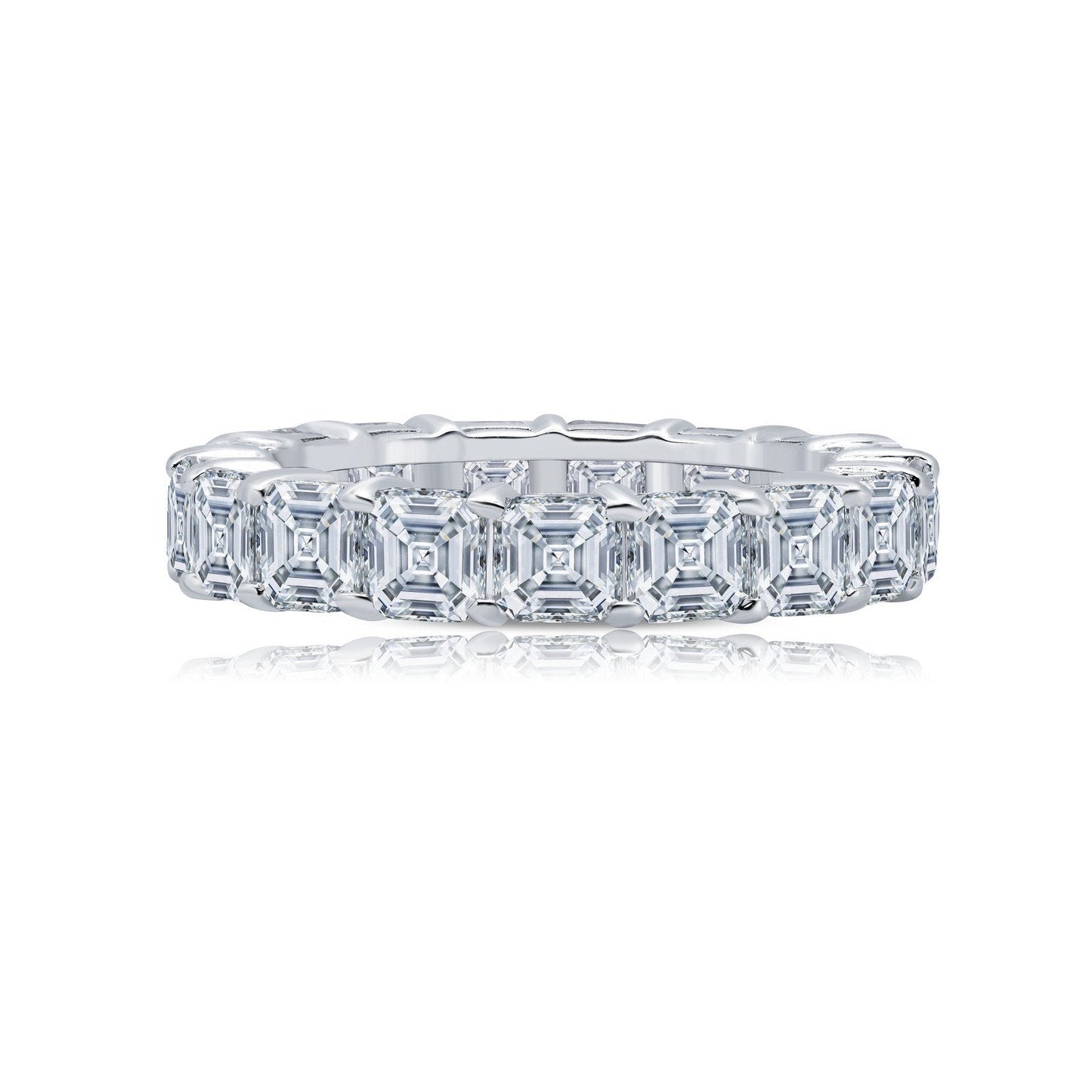 LaFonn Platinum Simulated Diamond N/A RINGS 6.63 CTW Anniversary Eternity Band