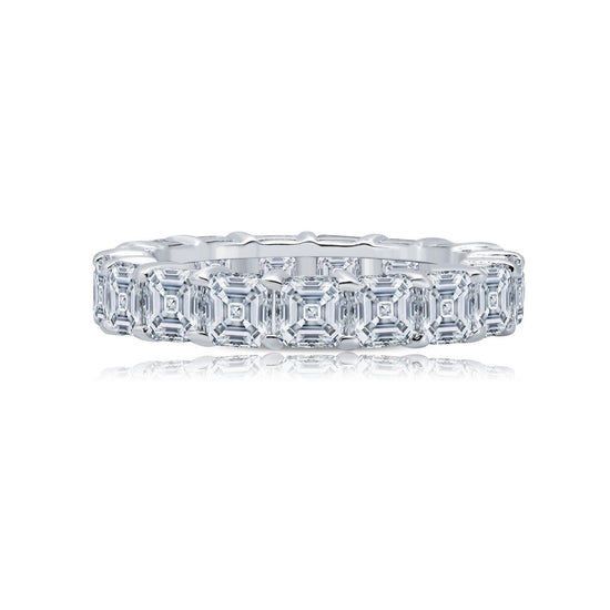 Load image into Gallery viewer, Lafonn 6.63 CTW Anniversary Eternity Band Simulated Diamond RINGS Size 5 Platinum 6.63 CTS Approx. 4mm (W)

